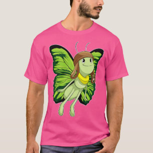 T-shirt Papillon en pilote avec chapeau de pilote