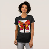 T-shirt papillon en verre souillé (Devant entier)