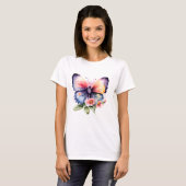 T-shirt Papillon et Fleurs (Devant entier)