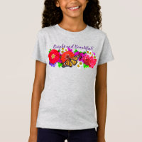 Papillon et fleurs de monarque brillant et beau
