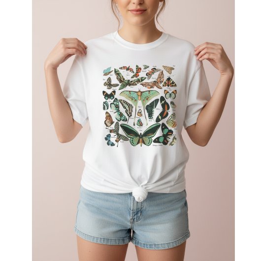 T-shirt Papillon et Moth Vintage