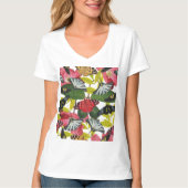 T-shirt Papillon et pavot (Devant)