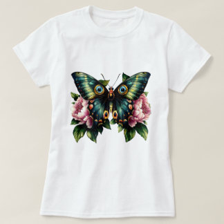 T-shirt Papillon et Pivoines