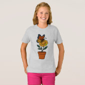 T-shirt papillon et tournesol (Devant entier)