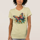 T-shirt papillon féminin (Devant)