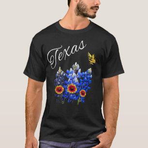 T-shirt Papillon Fleur sauvage du Texas Accueil État Blueb