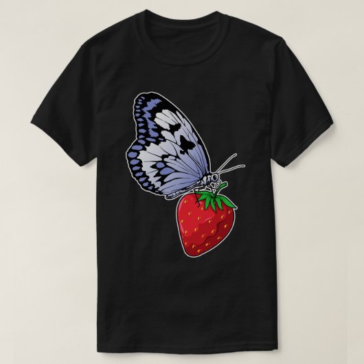 T-shirt Papillon Fraise (Design devant)
