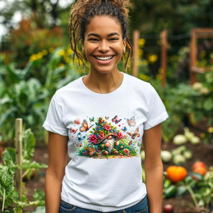 T-shirt Papillon Garden Gnome - Cadeau Parfait