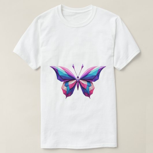 T-shirt papillon géométrique (Design devant)