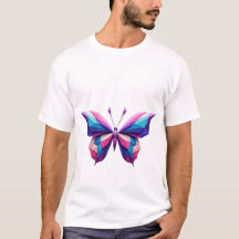 T-shirt papillon géométrique