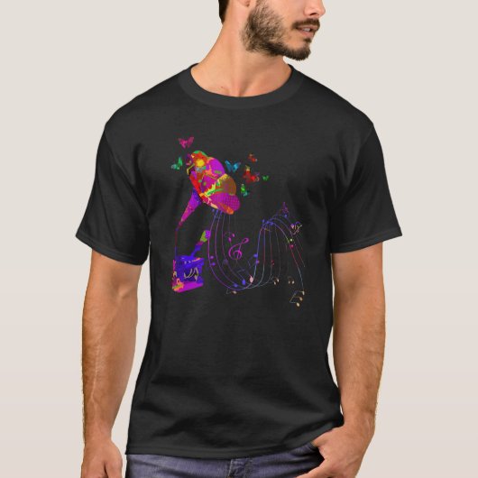 T-shirt Papillon Gramophone coloré Clas (Devant)