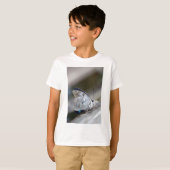 T-shirt Papillon Gris Bleu (Devant entier)
