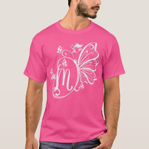 T-shirt Papillon Grunge Fairycore Lettre esthétique M Mono