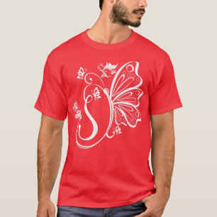 T-shirt Papillon Grunge Fairycore Lettre esthétique S Mono