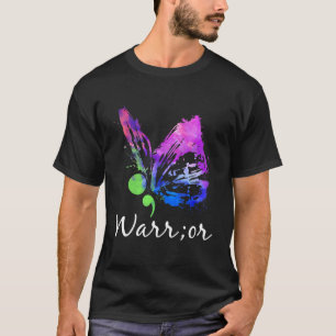 T-shirt Papillon Guerrier Point-virgule Prévention du Suic