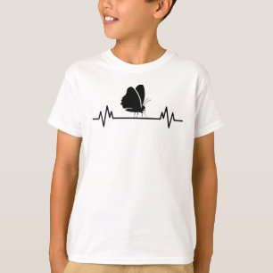 T-shirt Papillon Heartbeat Funny Insect Papillons Cadeau