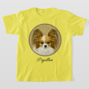 T-shirt Papillon (Hound Tri) Peinture - Art Chien original