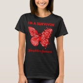 T-shirt Papillon I’m A Survivor Hemophilia Awareness (Devant)