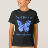 T-shirt Papillon I'm A Survivor Alopecia Awareness 1 (Devant)