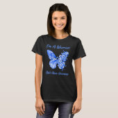 T-shirt Papillon I'm A Warrior Child Abuse Awareness (Devant entier)