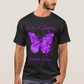T-shirt Papillon Iu2019m A Sensibilisation à la neuropathi (Devant)