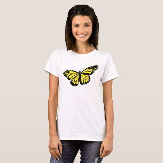 T-shirt papillon jaune (Devant entier)