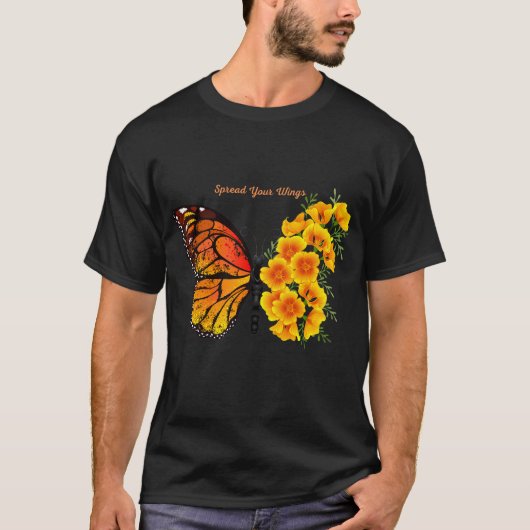 T-shirt Papillon jaune (Devant)
