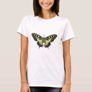 T-shirt Papillon jaune et noir   