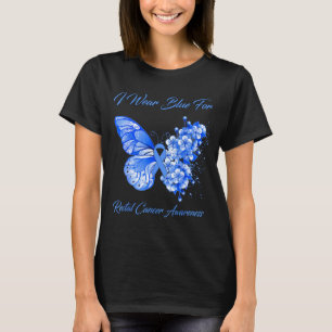 T-shirt Papillon je porte du bleu pour la sensibilisation 