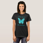 T-shirt Papillon Je Porte Turquoise Pour La Sensibilisatio (Devant entier)