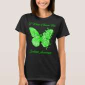 T-shirt Papillon Je Porte Vert Pour La Sensibilisation À L (Devant)