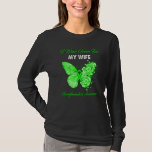 T-shirt Papillon Je Porte Vert Pour Ma Femme Neurofibromat