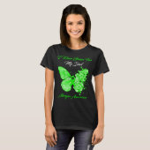 T-shirt Papillon Je Porte Vert Pour Mes Allergies Papa (Devant entier)