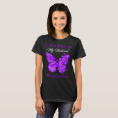 T-shirt Papillon Je Porte Violet Pour Ma Neuropathie De Ma (Devant entier)