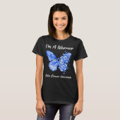 T-shirt Papillon Je suis un guerrier Colon Conscience du c (Devant entier)