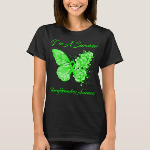 T-shirt Papillon Je suis un survivant Neurofibromatose