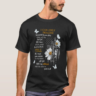 T-shirt Papillon Jésus Croix Je Peux Imaginer Christian Re