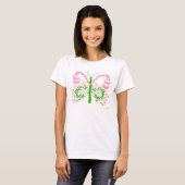 T-shirt papillon mariage (Devant entier)