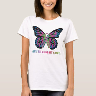 T-shirt Papillon Metastatic Cancer du sein guerrier