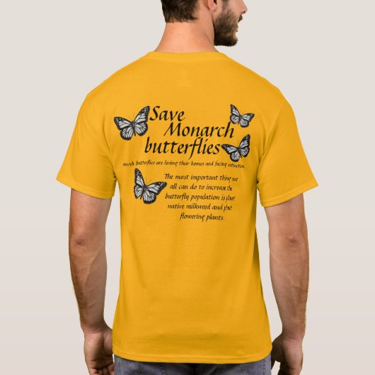 T-shirt papillon monarque (Dos)