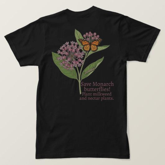 T-shirt Papillon monarque (Design dos)
