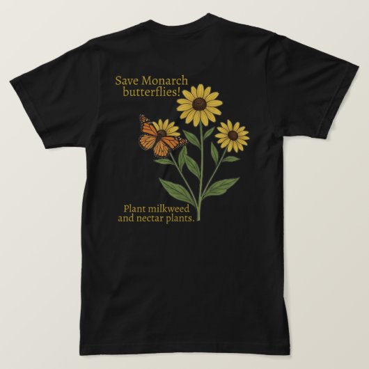 T-shirt Papillon monarque (Design dos)