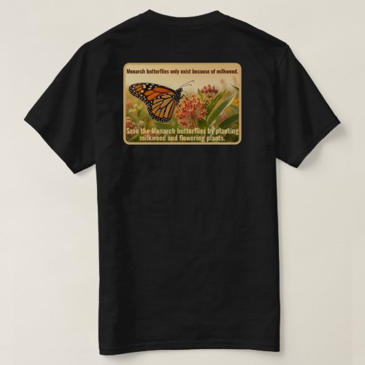T-Shirt Papillon Monarque (Design dos)