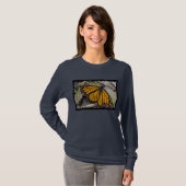 T-shirt Papillon monarque Bord Noir (Devant entier)