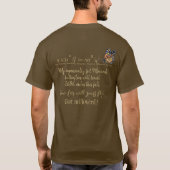 T-shirt Papillon monarque de latitude et longitude personn (Dos)