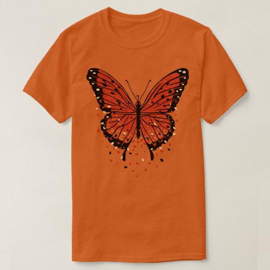 T-shirt Papillon monarque Feuilles d'automne de Tobe Fonse (Design devant)