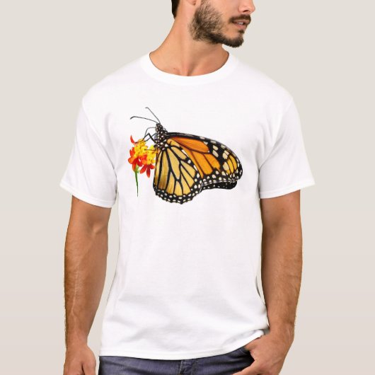 T-shirt Papillon monarque isolé (Devant)
