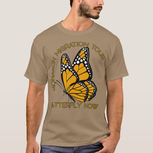 T-shirt Papillon Monarque mignon Dit Migration Monarque (Devant)