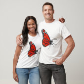 T-shirt Papillon Monarque Peint Aart (Unisexe)