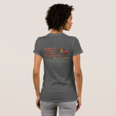 T-shirt Papillon monarque sur des fleurs (Dos entier)